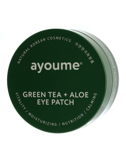 Маски-патчи для глаз от отечности с экстрактом зеленого чая и алоэ AYOUME EYE PATCH